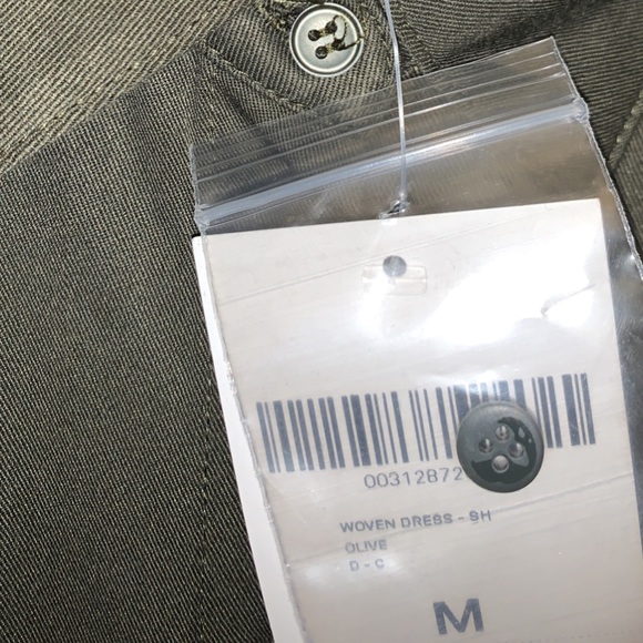 Olive Woven Long Sleeve Dress!!! - Picture 4 of 4